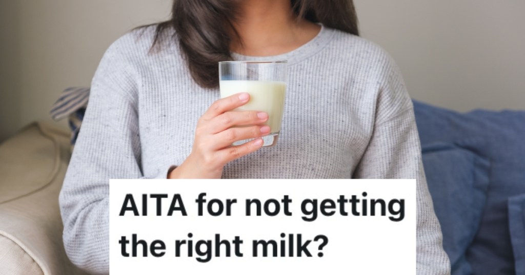 woman holding a glass of milk