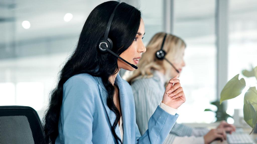 woman on a phone call