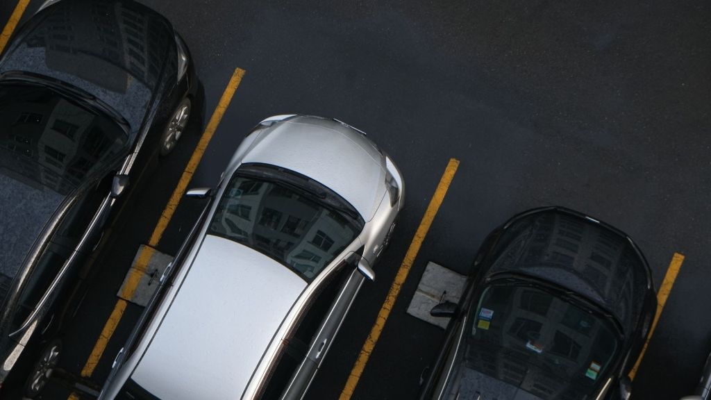 cars in a parking lot