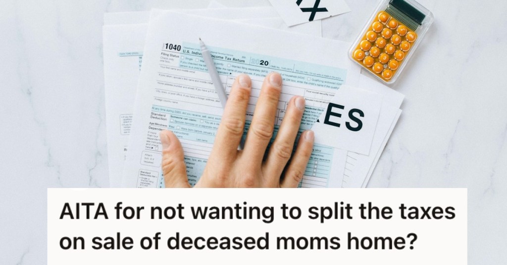 woman filling out tax forms