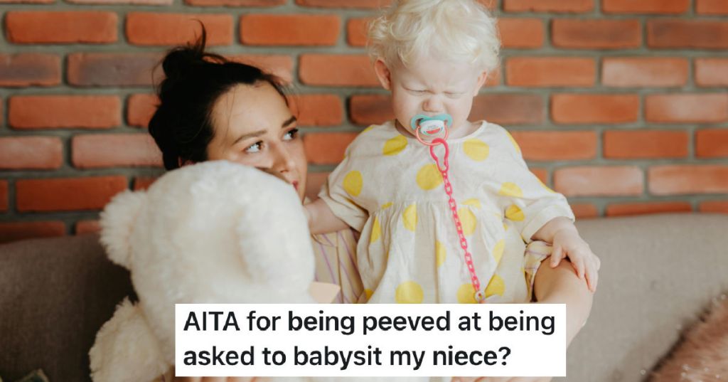 unhappy babysitter