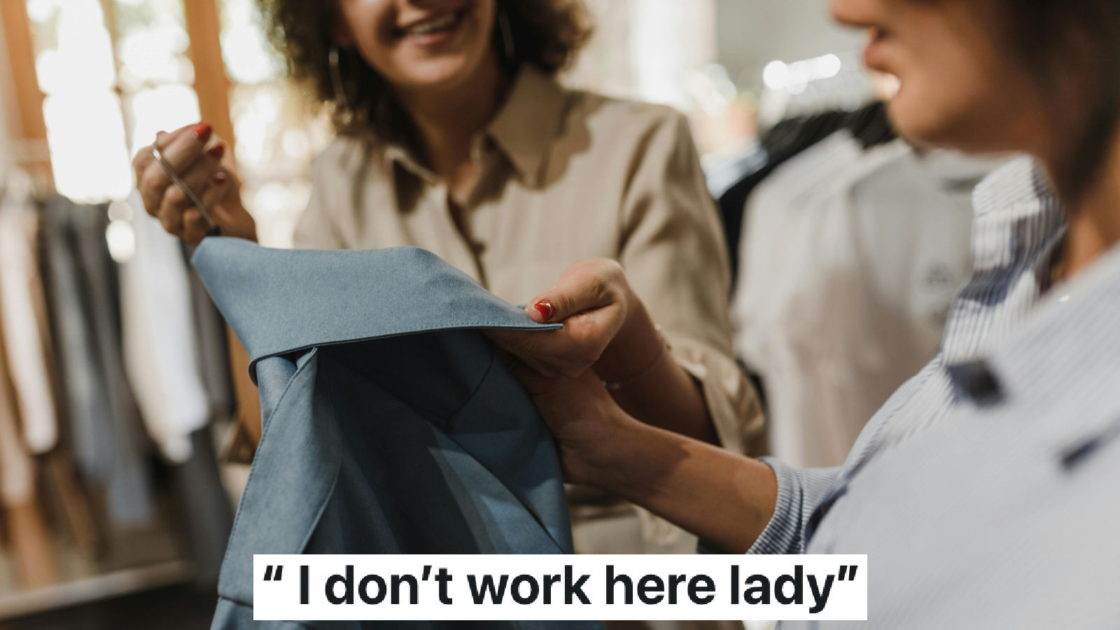 retail worker shopping