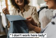 Customer Was Browsing For New Dungarees When Another Shopper Mistook Them For Staff, And No Matter What They Said, She Just Wasn’t Getting It