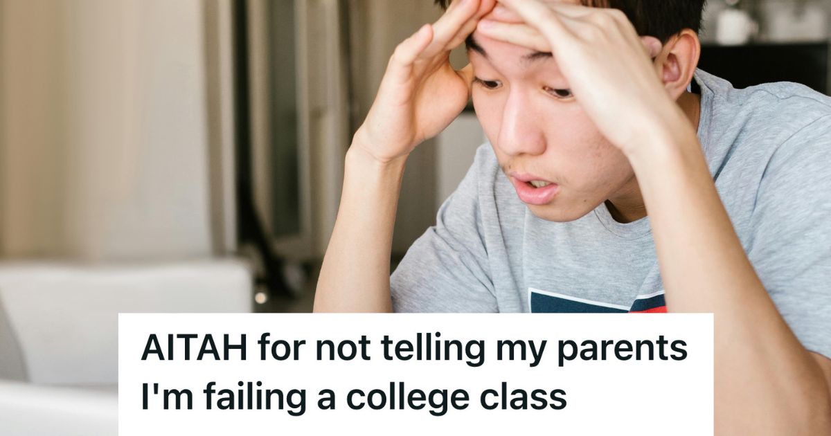 stressed college student