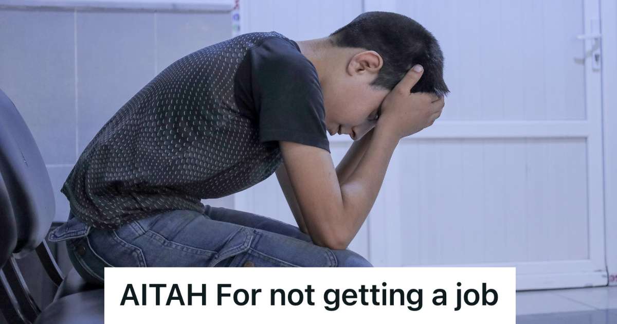 stressed teenage boy