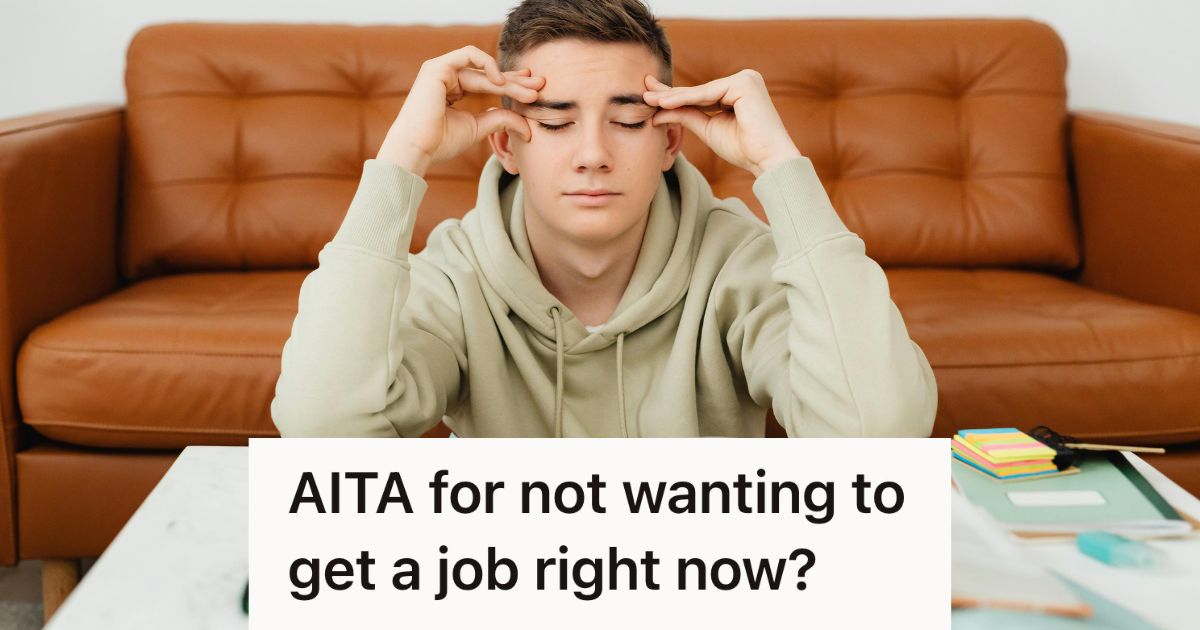 stressed teenager doing homework