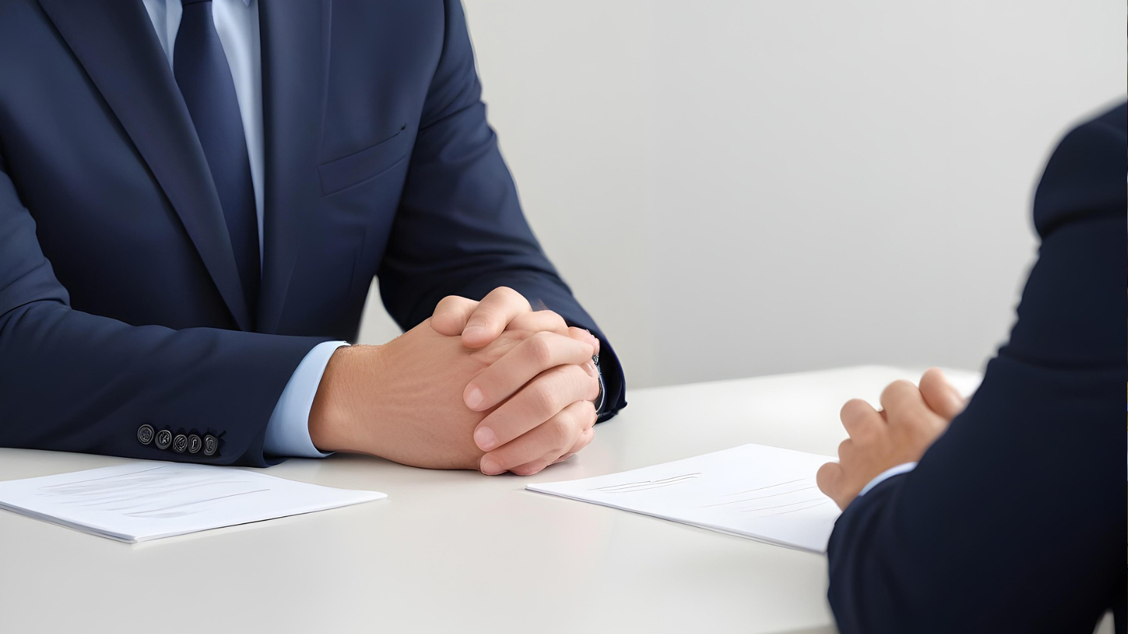 Business suits at a meeting