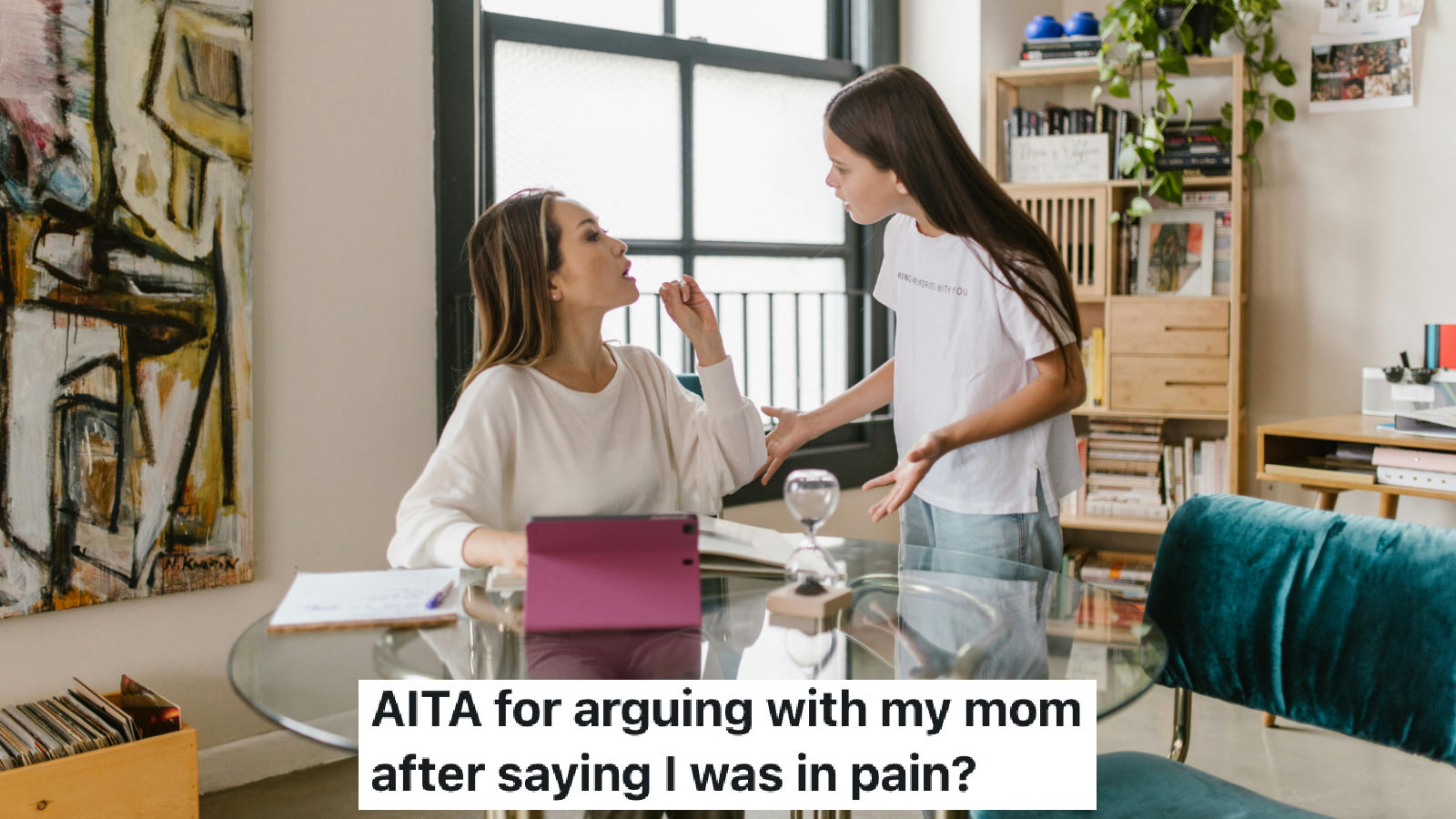 young teen mad at mom