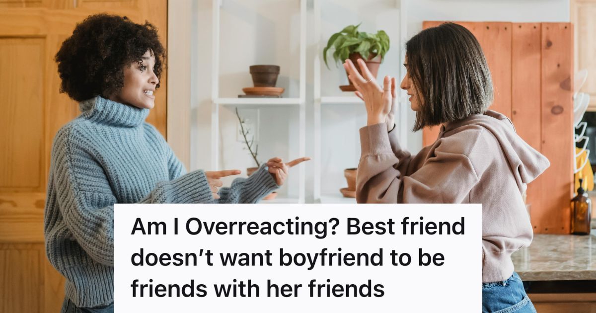 two women arguing in the kitchen