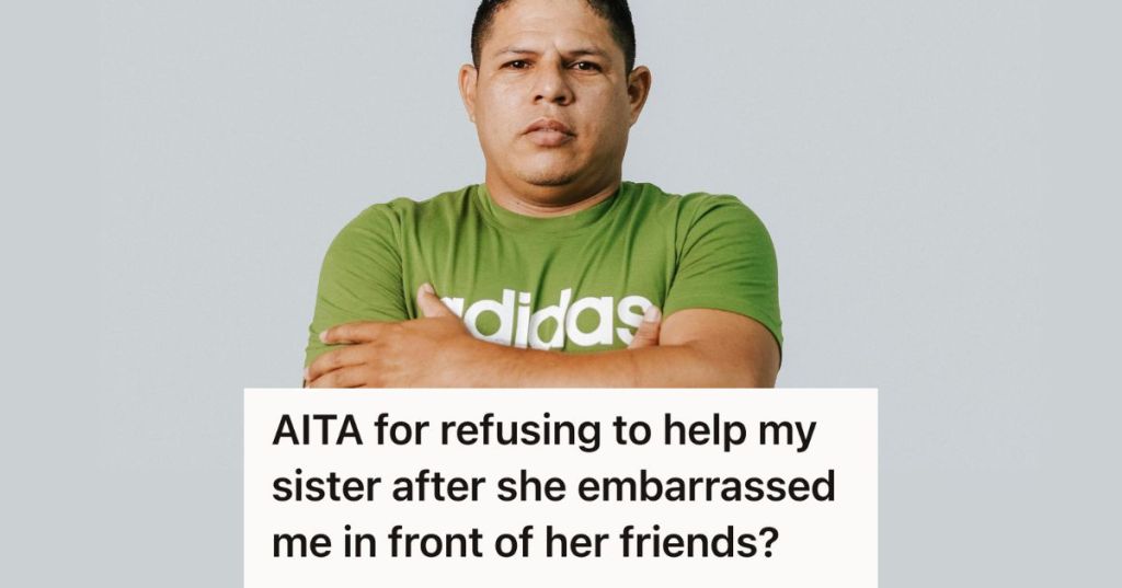 upset man in green shirt crossing his arms