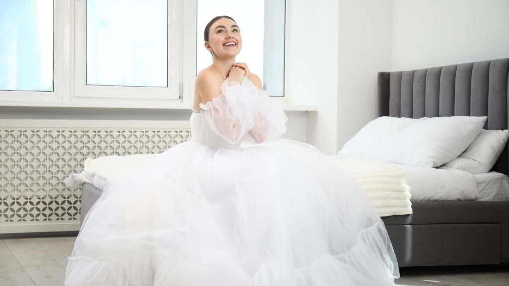 woman in a wedding dress