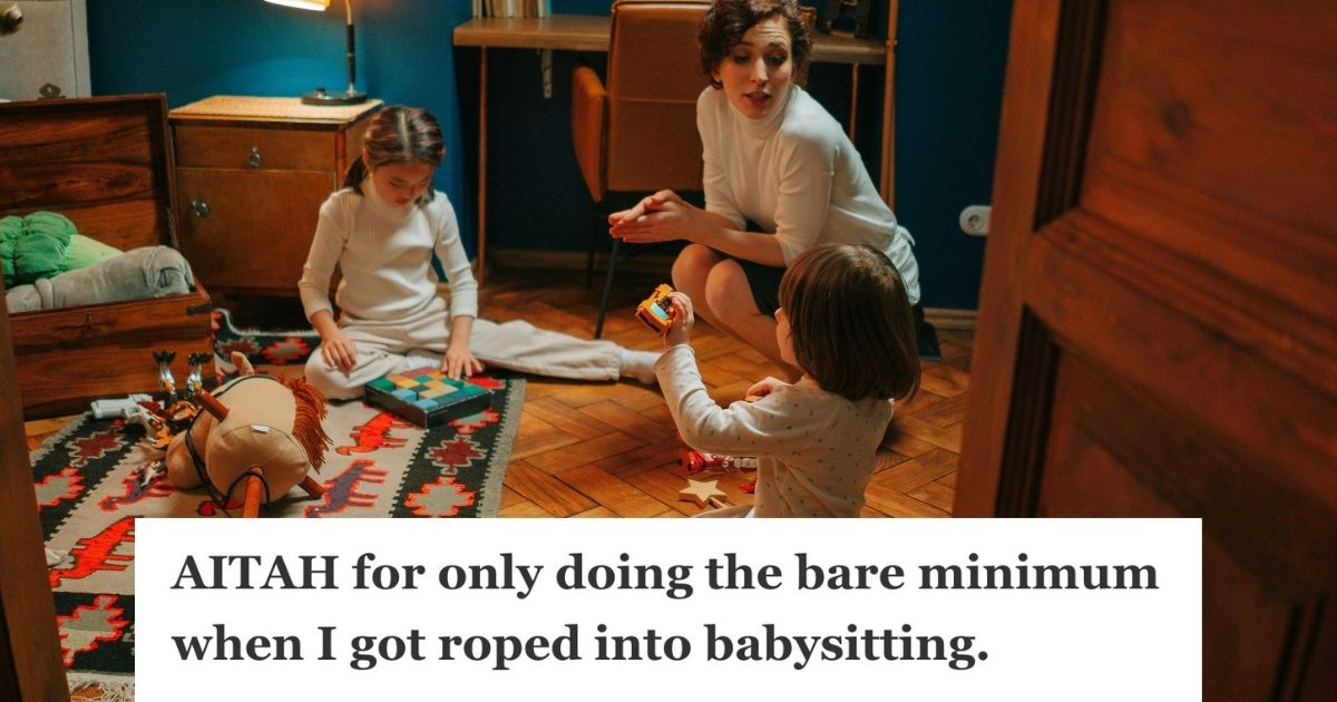 woman babysitting