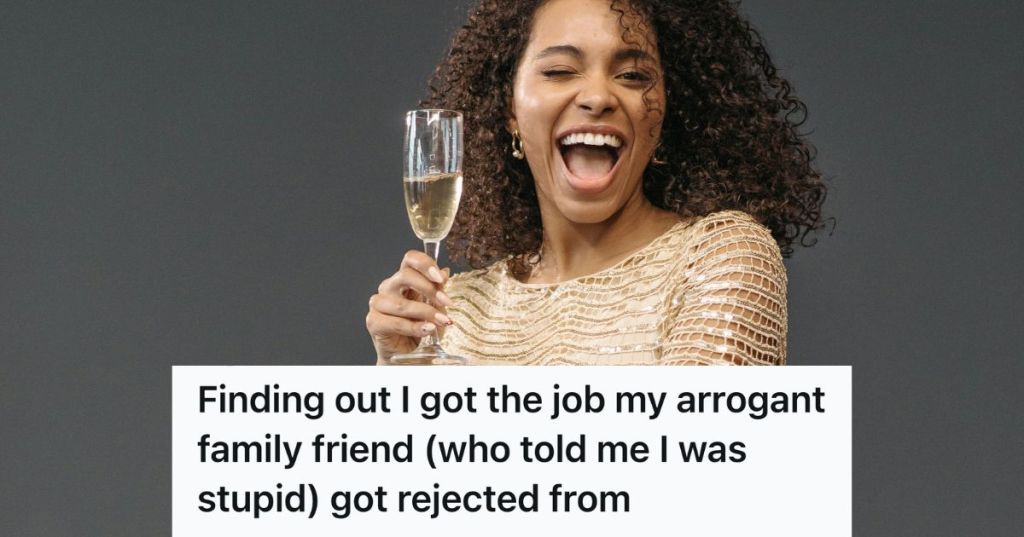 woman celebrating with glass of champagne