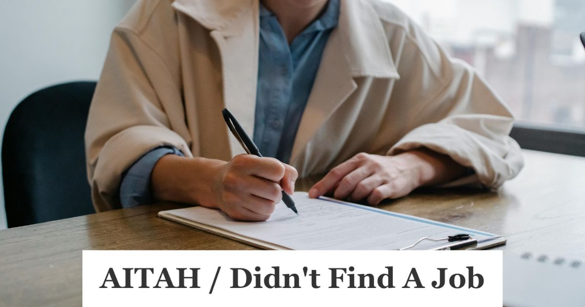 woman filling out a job application