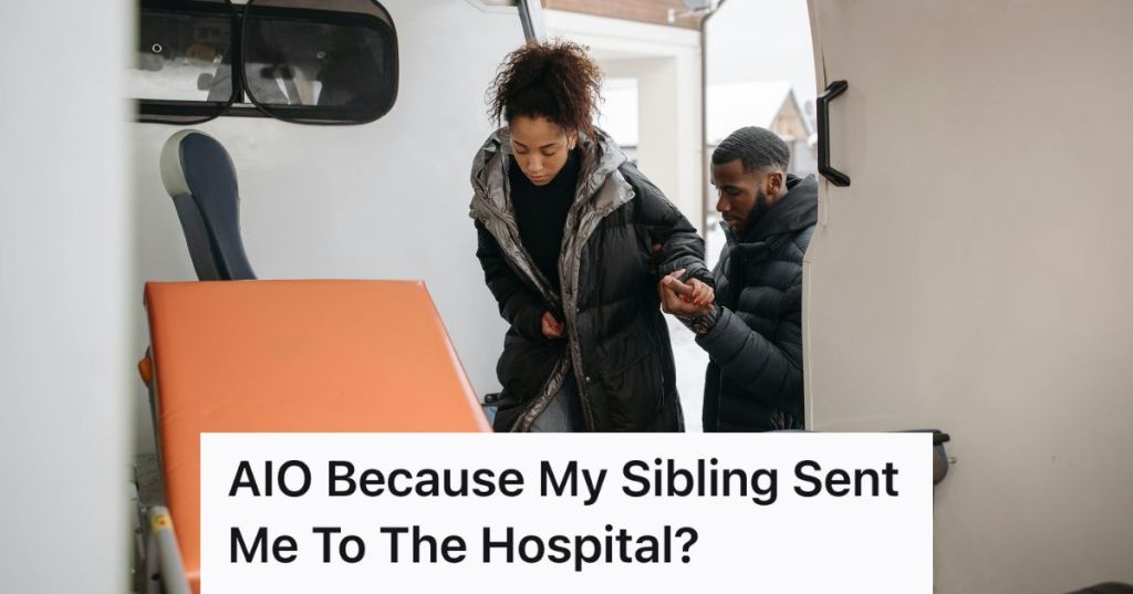 woman getting into ambulance