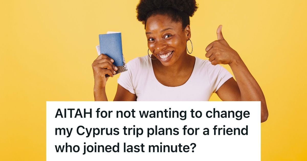 woman giving a thumbs up with her passport