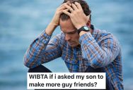 Traditional Father Noticed His College Son’s Close Friend Group Was Almost Entirely Female, So He Started Worrying About The Risks Of Not Having A Strong Male Friendship