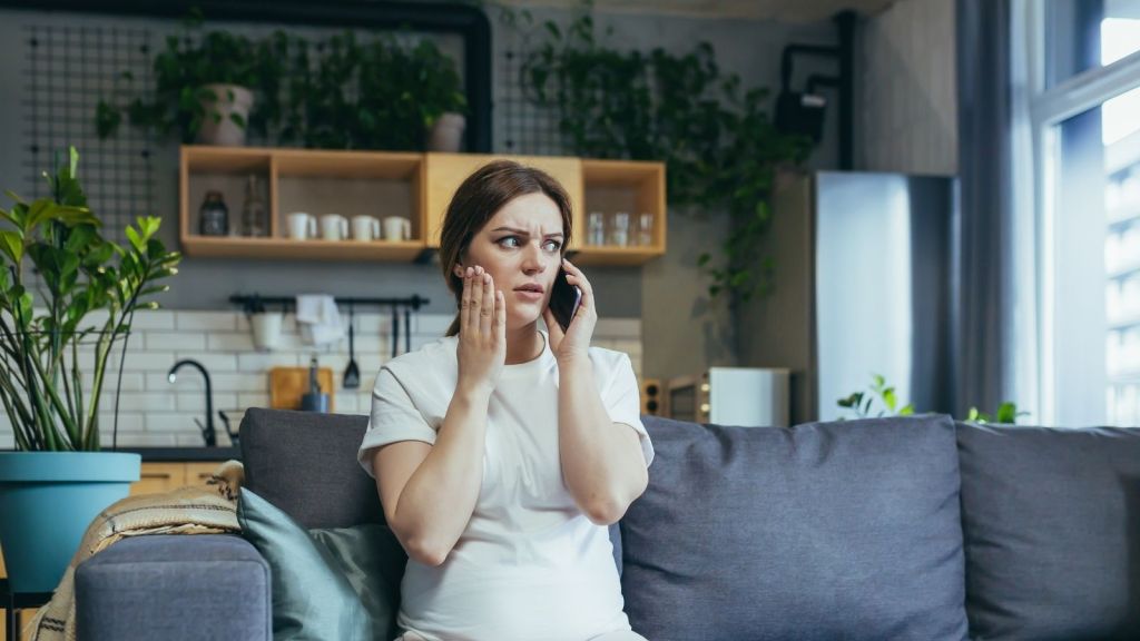 worried pregnant woman