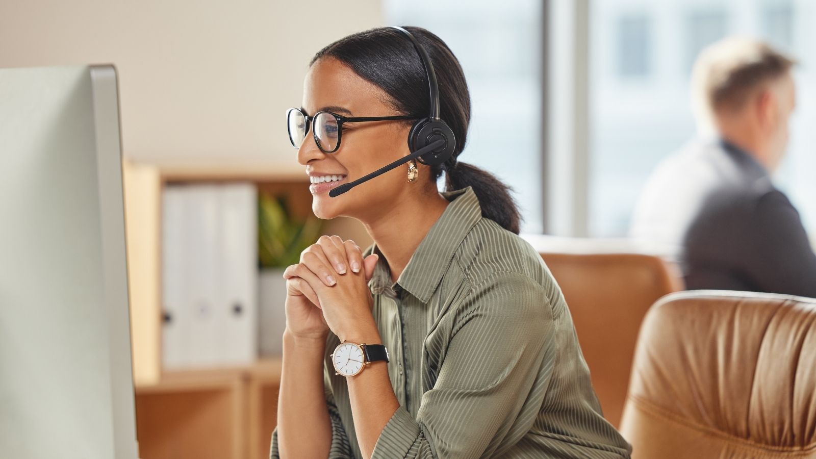 Customer Calls Insurance Company Seeking Refund, but Realizes She Contacted the Wrong One female call center employee