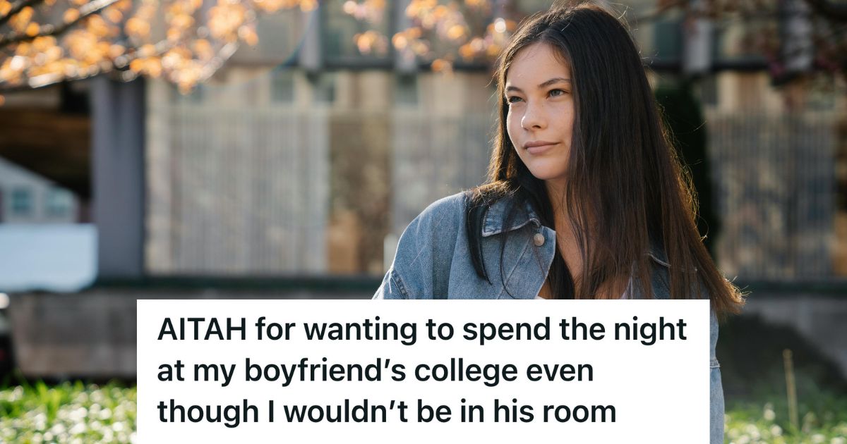 young college student sitting on campus