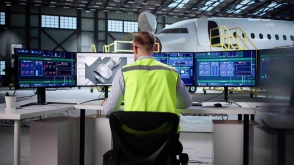 Man working in aerospace engineering