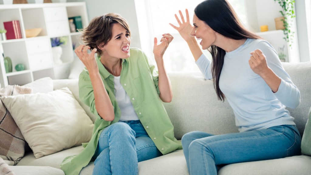 Friends arguing
