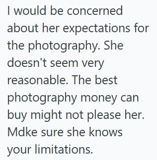 Friend Photographer Silences a Demanding Bride After Refusing to Act Like Unpaid Event Staff Comment 4 169 Friend Photographer Silences a Demanding Bride After Refusing to Act Like Unpaid Event Staff