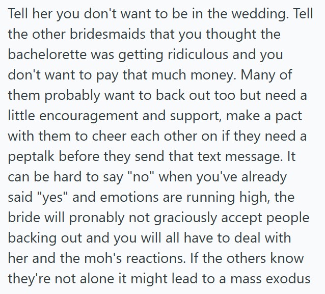 Comment 5 159 A Destination Bachelorette Party Proposal Leaves Friends Questioning the Price