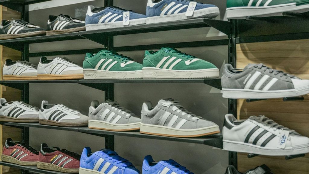Shoes in a store