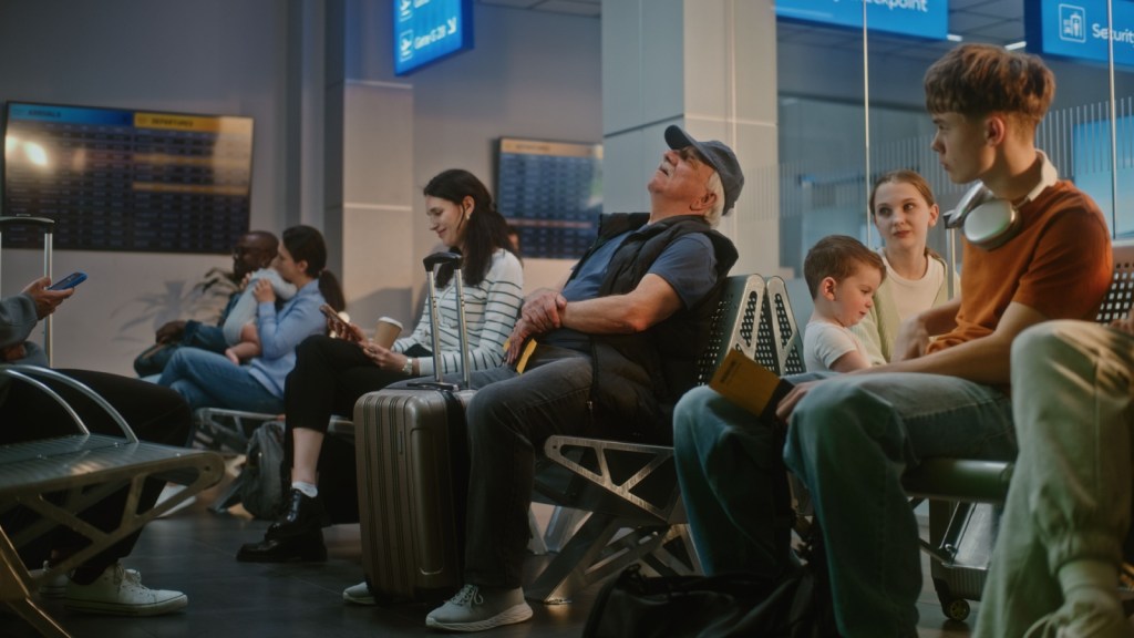 Waiting for a flight