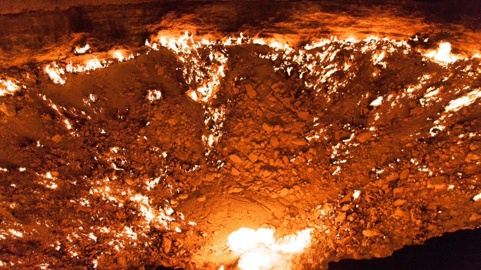 Gates of Hell at Night