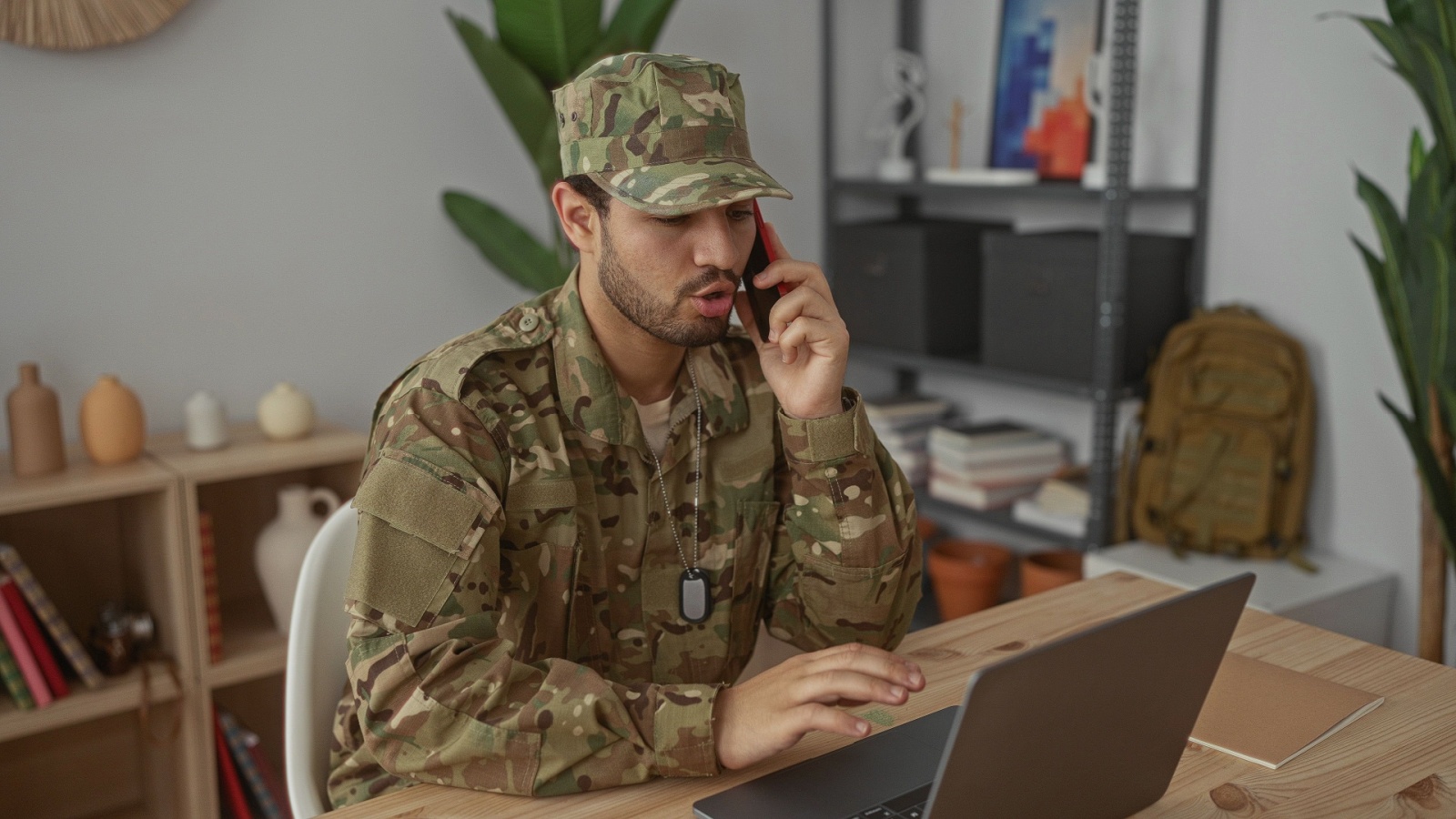 He Believed His Years of Military Service Made Him Un Firerable. A Command Crisis Proved Him Wrong Military man on the phone