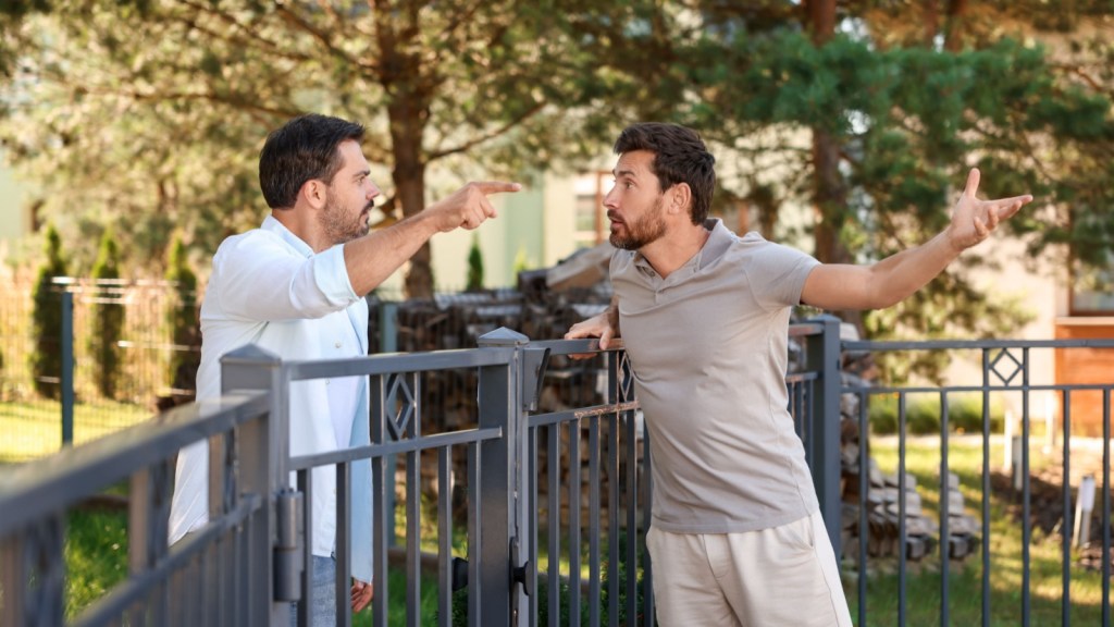 Neighbors arguing