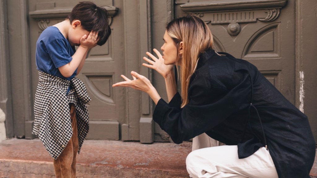 Child getting yelled at