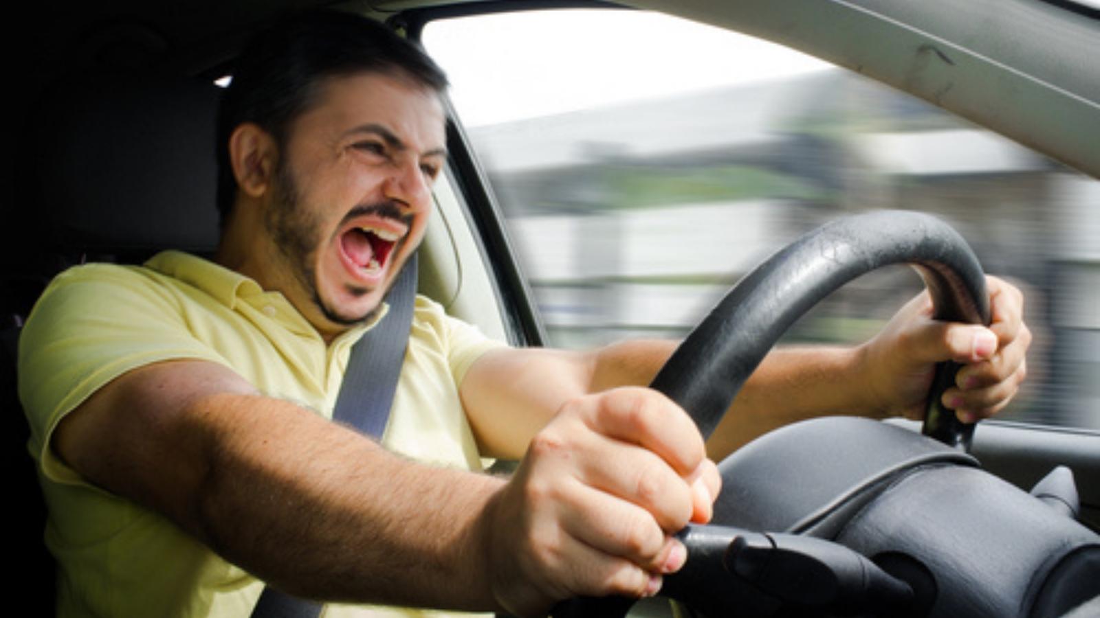 Angry while driving