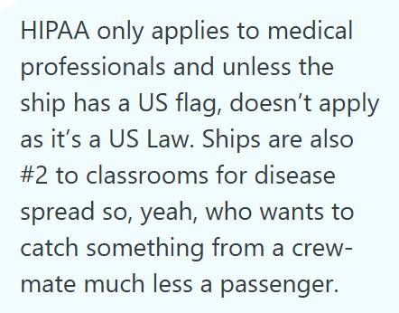 Sick on Ship 2 Cruise Ship Employee Questioned Privacy Rules After Manager Shared His Illness With Coworkers