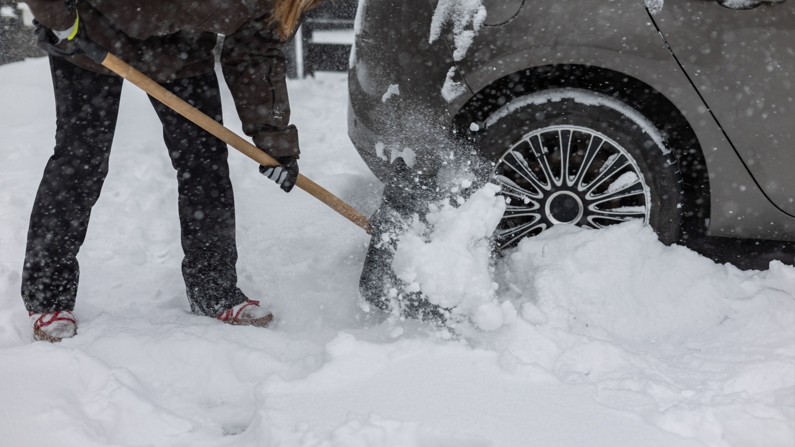 Parking in the snow