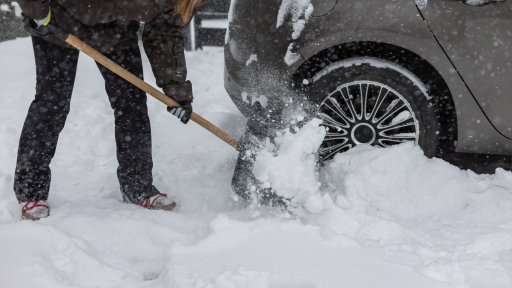 Parking in the snow