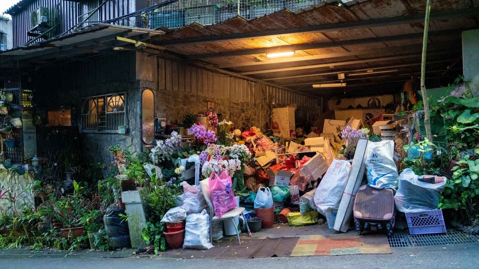 House with a hoarder living in it