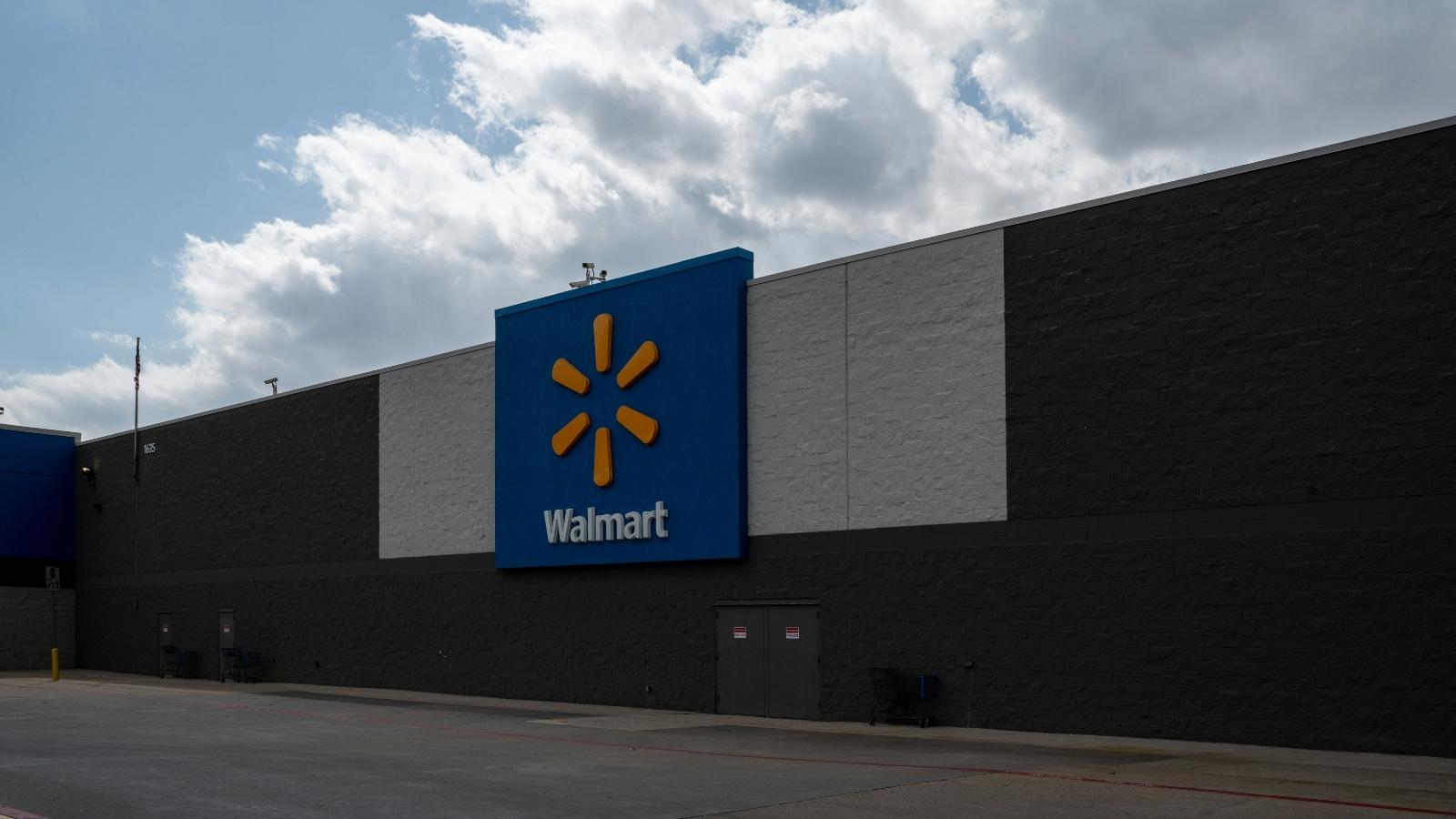 Walmart Customer Defends Cashier During Argument Over Sold Out Snow Tires, but Both End Up Escorted Out The outside of a Walmart building in Canada