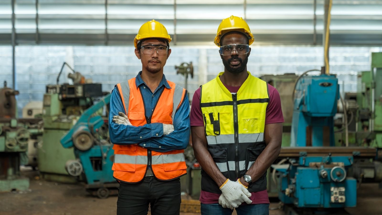 Evening Shift Employees Complain They’re Never Asked to Work Overtime, so Management Switches Them to Day Shift two men in hard hats working in a factory