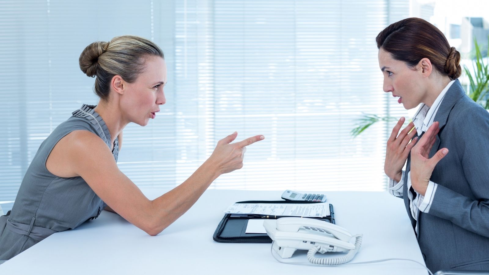 “She Works Half the Time!”: Frustrated Employee Sparks Intense Corporate Debate After Uncovering Coworker’s Secret Salary two businesswomen arguing