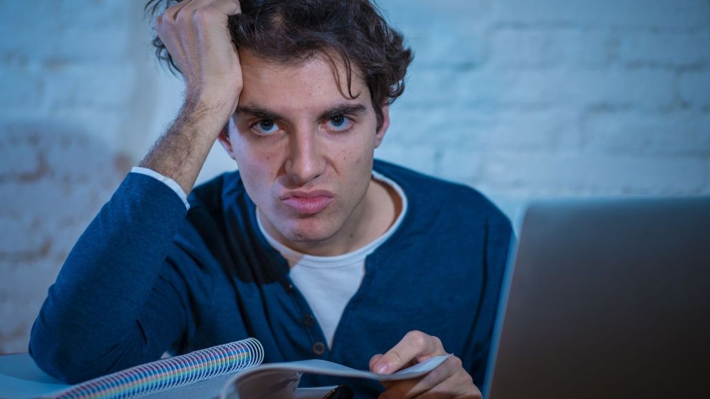 stressed out PhD student