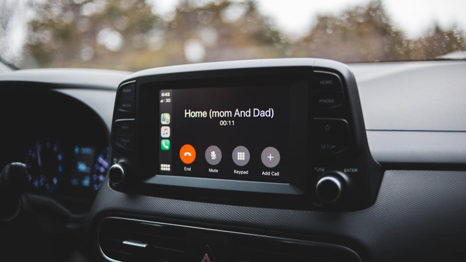 Call connected to the car communication system