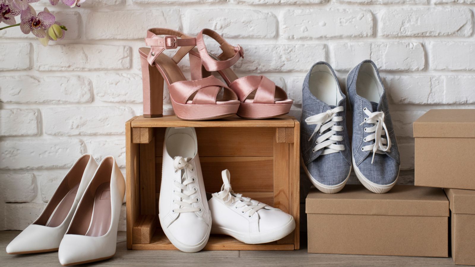 4 pairs of shoes
