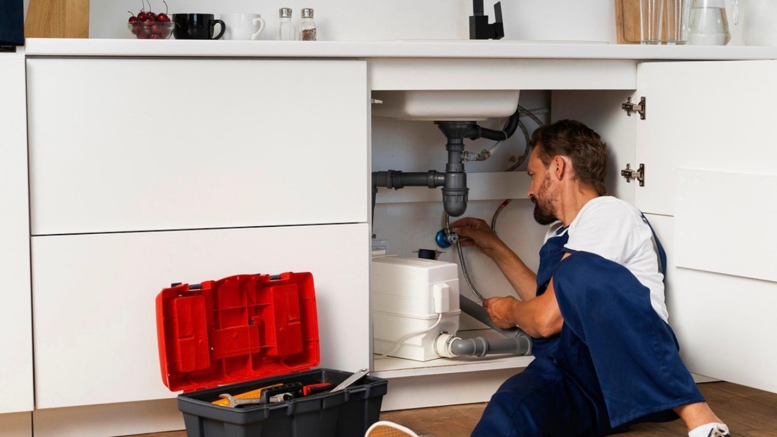 A Fed Up Plumber Quit His Job and Engineered a Flawless Plan to Force His Boss to Pay Him plumber fixing a sink