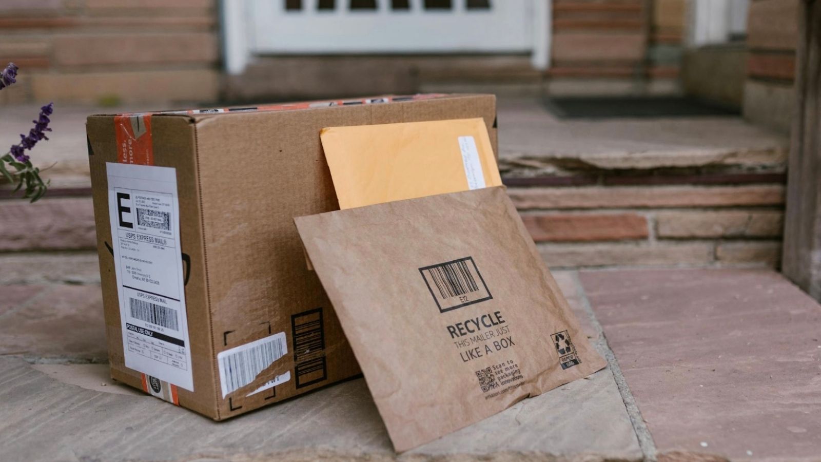 packages delivered outside door