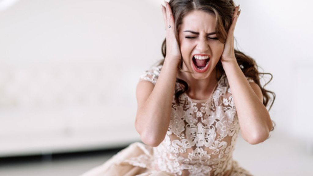 Bride yelling