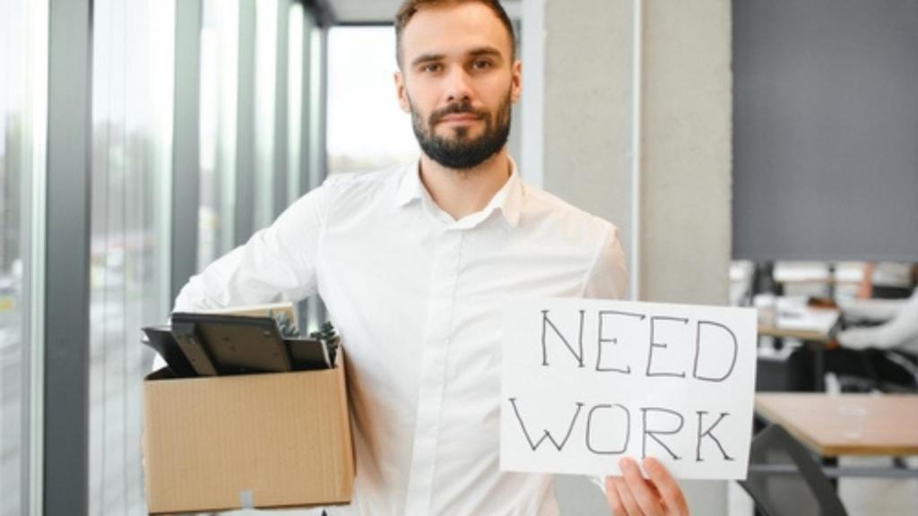 Man looking for job