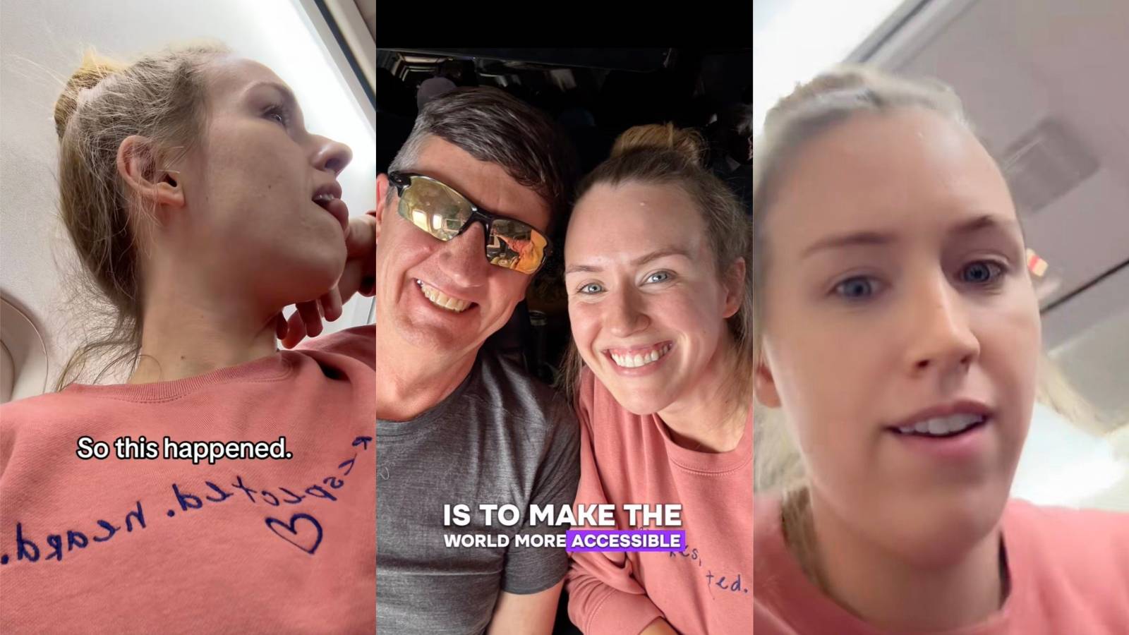A Flight Became Awkward After Multiple Service Animals Boarded the Same Plane woman on a plane